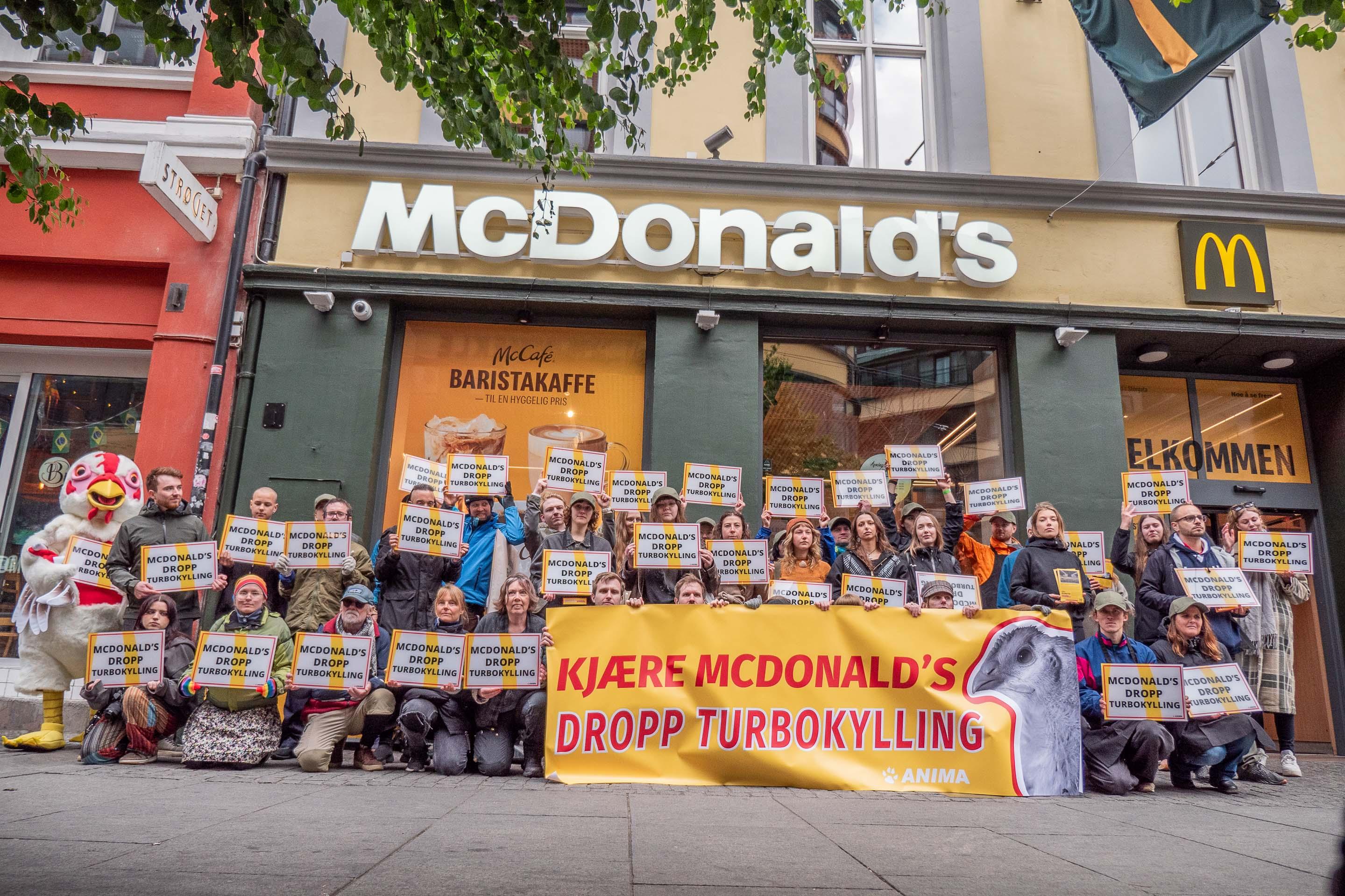 Anima turbokylling protest McDonalds Oslo